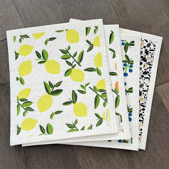 Ten and Co. Other - TEN AND CO. Reusable Cloth Set, Eco Friendly